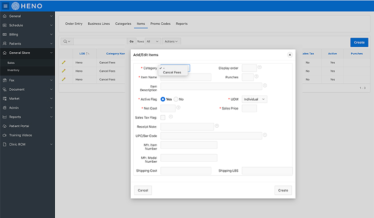 Customizable inventory and sales management