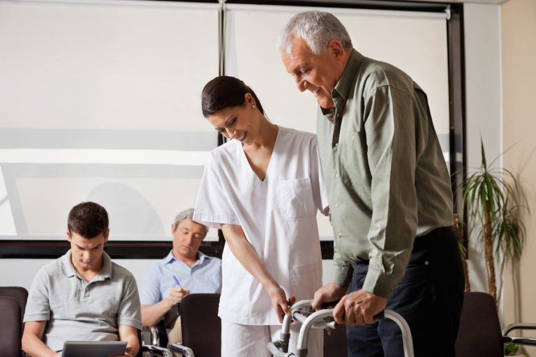 Picture of Physical Therapist Helping a Patient