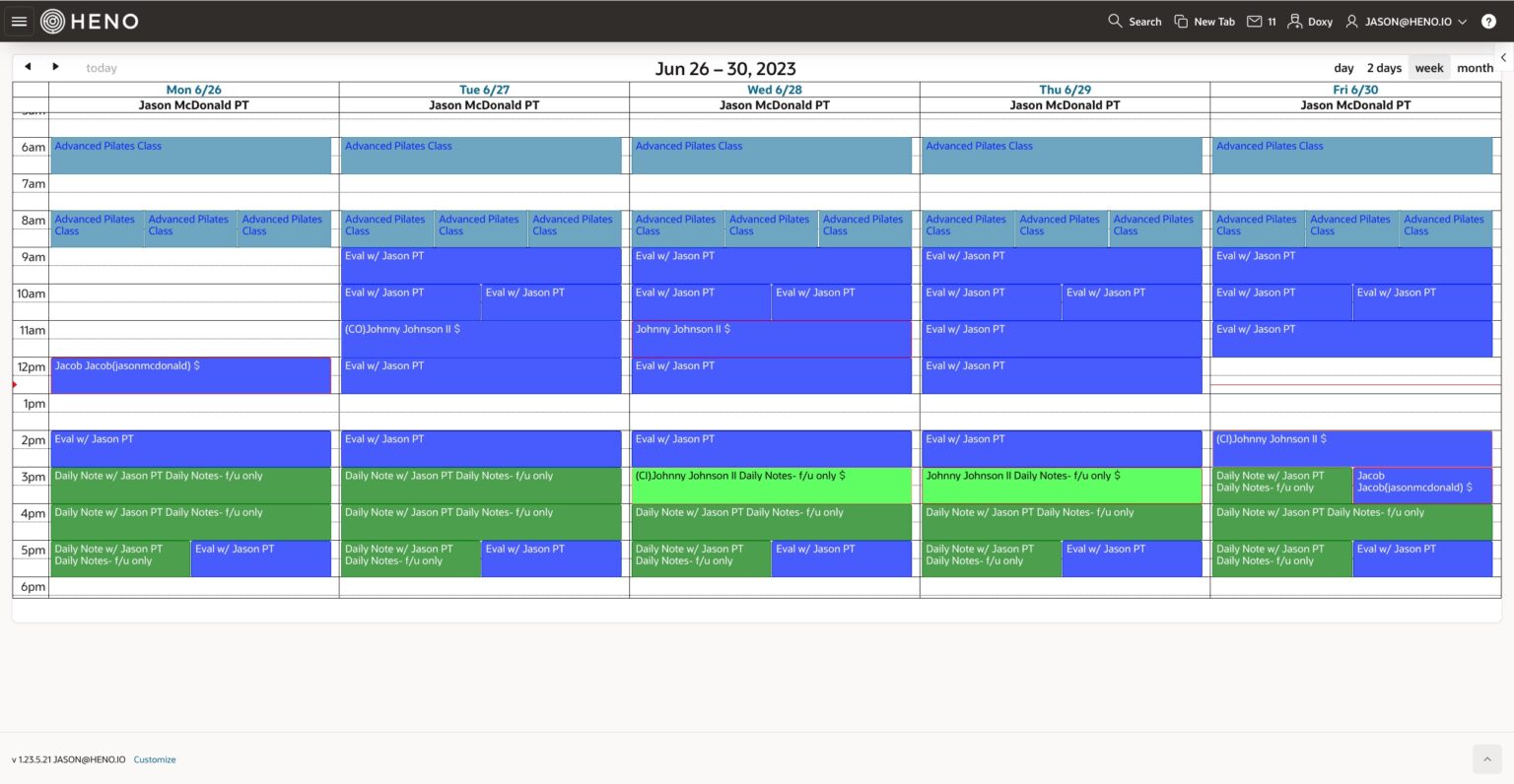 PT Scheduling Software