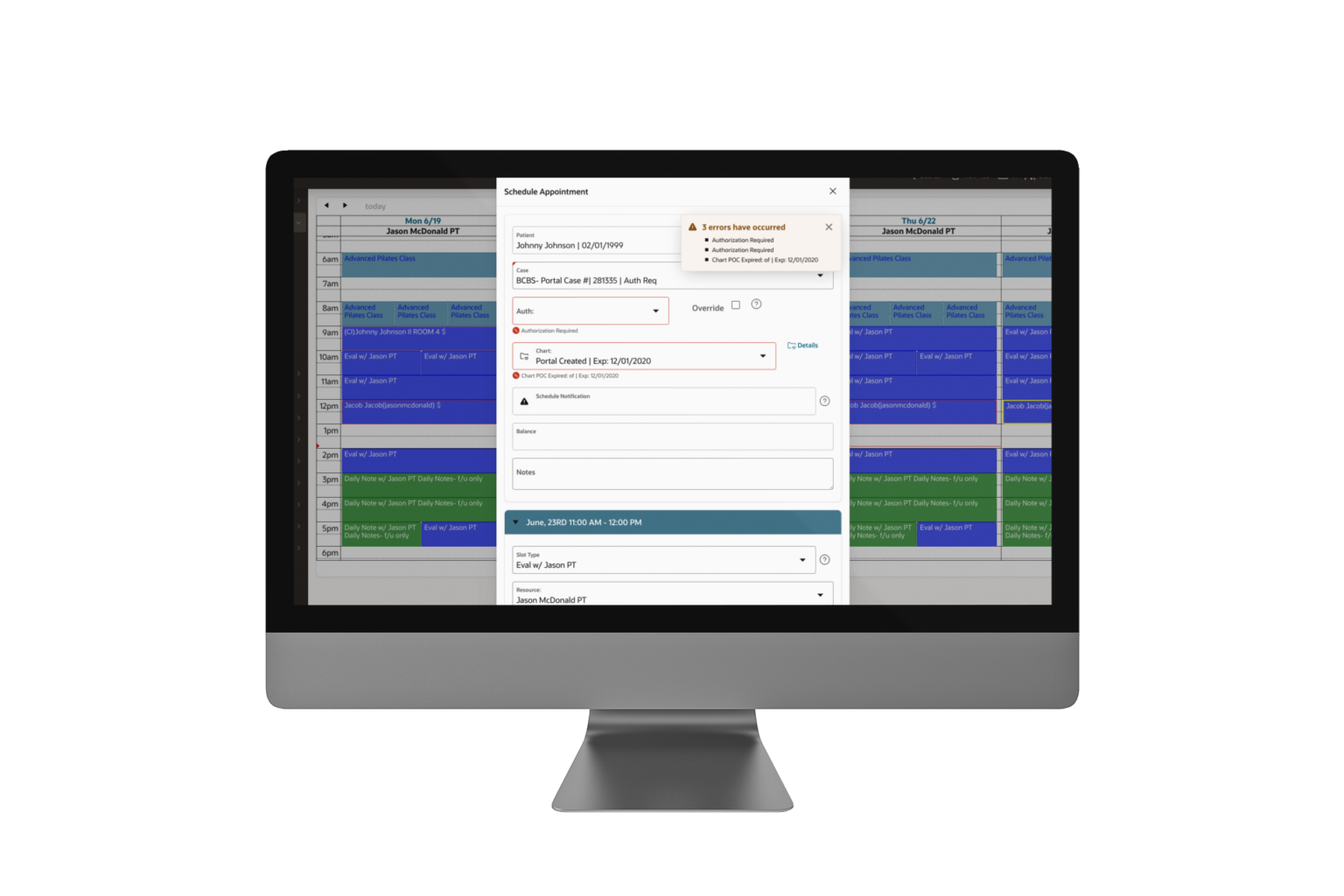 Image of PT Scheduling Software