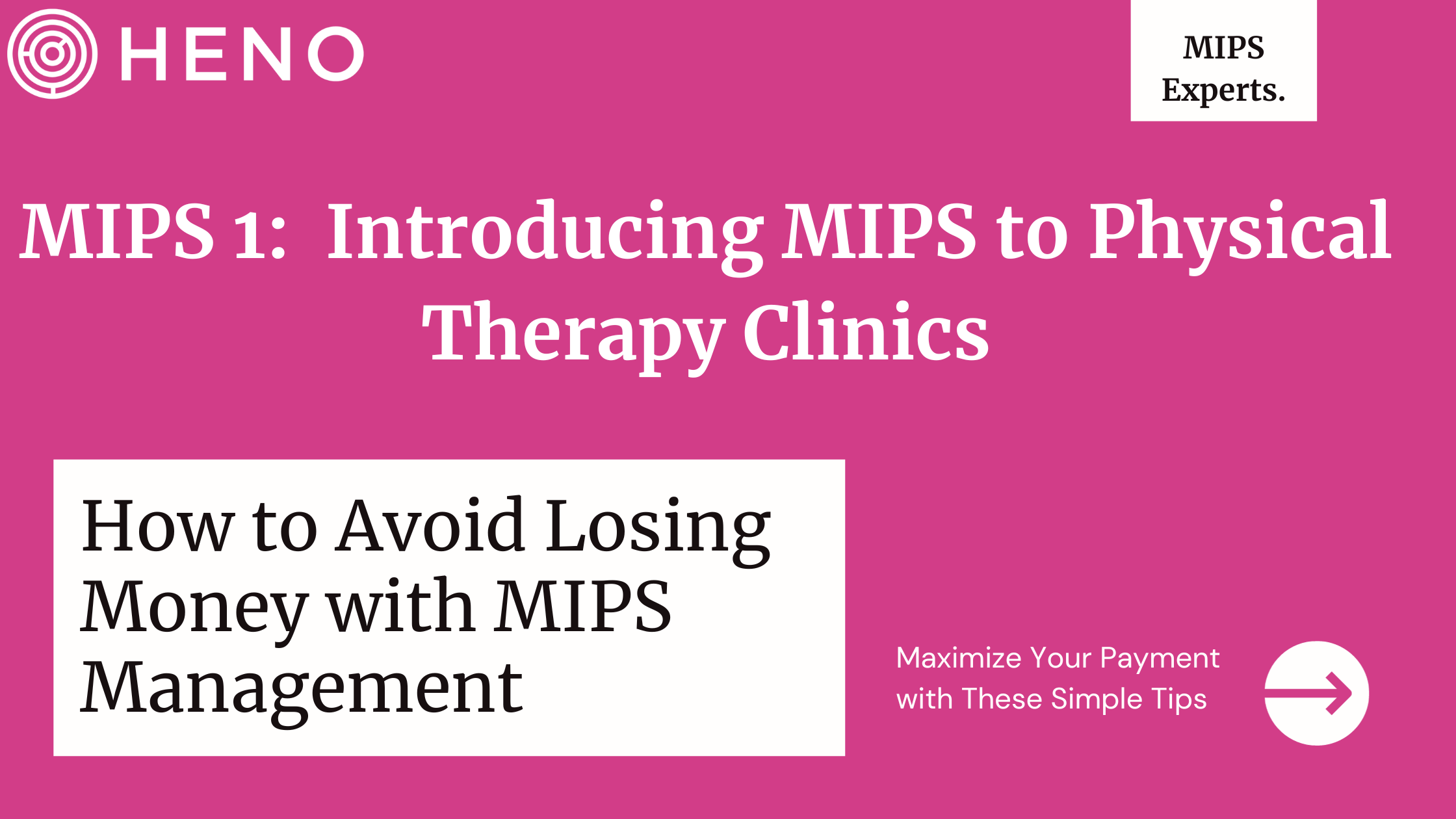 Introducing MIPS to Physical Therapy