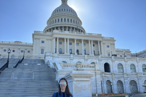 Katie Hohman DPT, HENO's CEO, in Washington DC